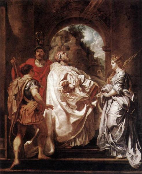 Saint Gregory The Great With Saints by Peter Paul Rubens