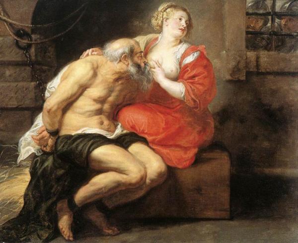 Simon And Pero (roman Charity) by Peter Paul Rubens