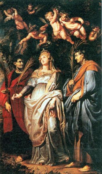 St Domitilla With St Nereus And St Achilleus by Peter Paul Rubens