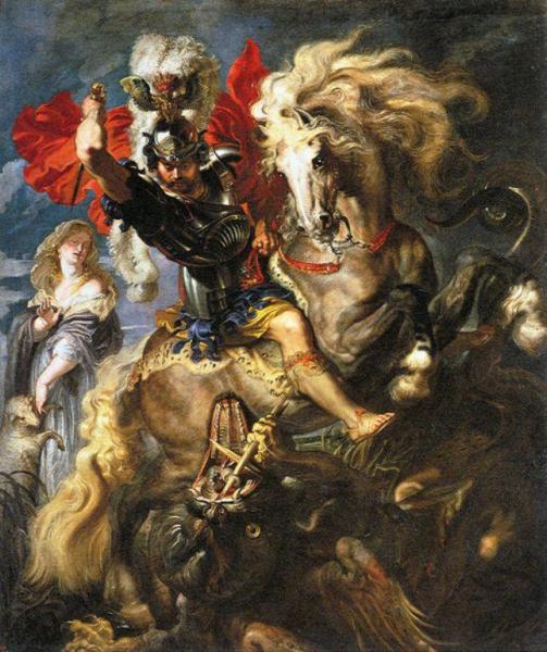 Peter Paul Rubens St George And A Dragon