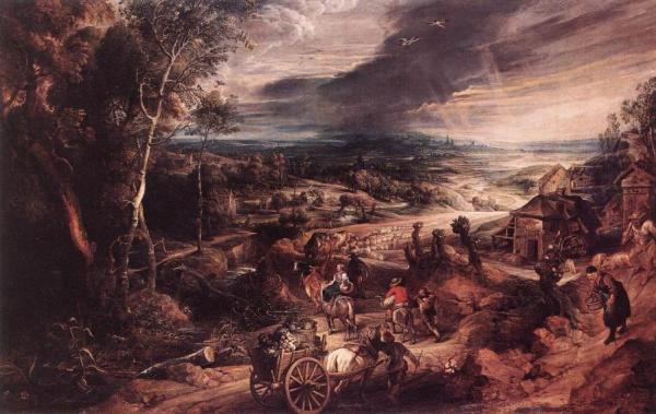Summer: Peasants Going To Market by Peter Paul Rubens