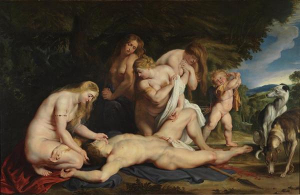 The Death Of Adonis, C.1614 by Peter Paul Rubens Oil Painting Reproductions