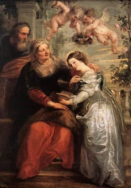 The Education Of The Virgin by Peter Paul Rubens