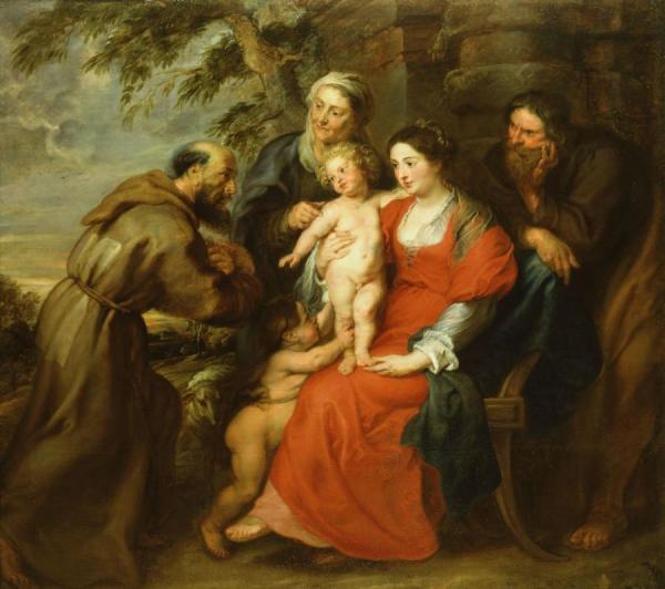 The Holy Family With Saint Francis by Peter Paul Rubens Oil Painting Reproductions
