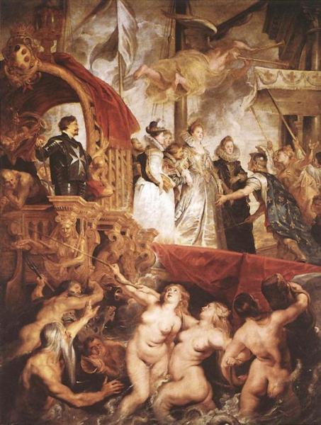 The Landing Of Marie De Macdici At Marseilles by Peter Paul Rubens