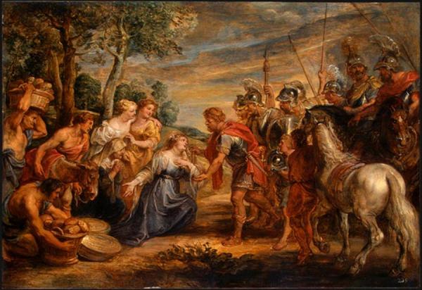 The Meeting Of David And Abigail by Peter Paul Rubens Oil Painting Reproductions