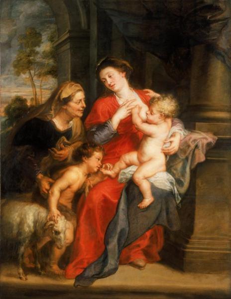 The Virgin And Child With Sts.elizabeth And John The Baptist by Peter Paul Rubens Oil Painting Reproductions