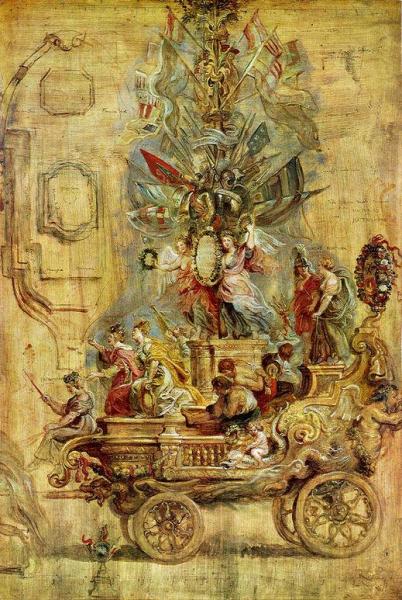 Triumphal Car Of Kallo by Peter Paul Rubens
