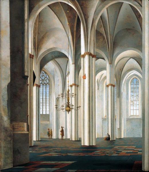Interior Of The Buurkerk, Utrecht by Peter Saenredam Oil Painting Reproductions