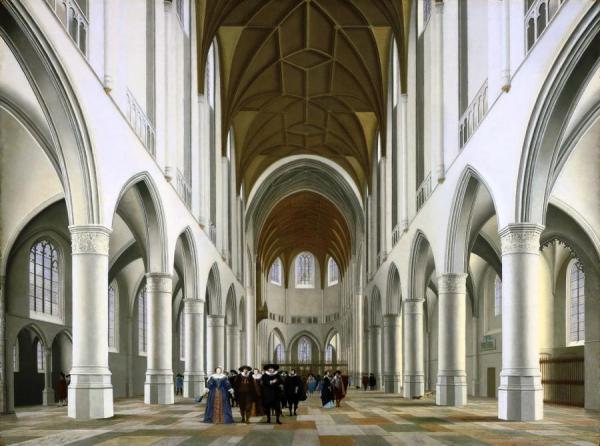 Nave Of The St. Bavokerk, Haarlem by Peter Saenredam Oil Painting Reproductions