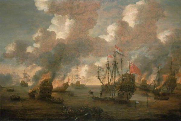 Peter Van Den Velde Dutch Attack On The Medway, 9-14 June 1667