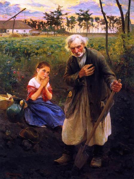 At Vesper Bell by Philip Alexius De László