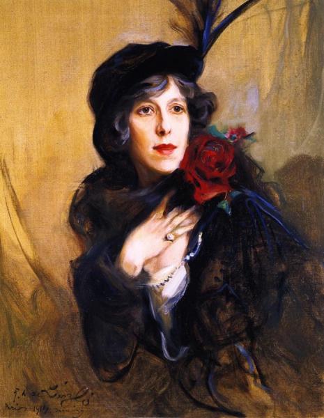 Baroness Conrad De Meyendorff, Née Nadine Vladimirnova Louguinine by Philip Alexius De László Oil Painting Reproductions