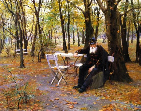 Falling Leaves by Philip Alexius De László