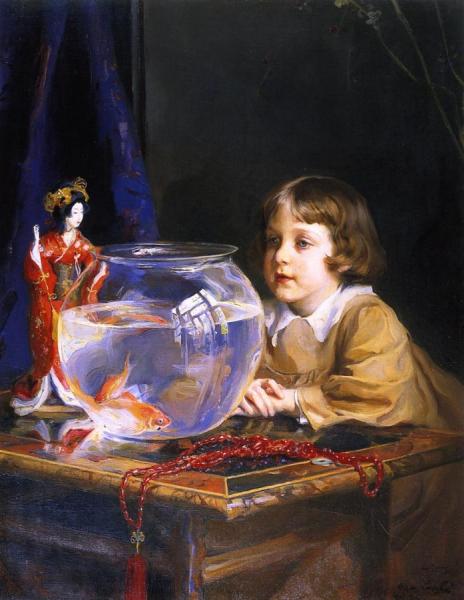 John, The Artist's Fifth Son by Philip Alexius De László Oil Painting Reproductions