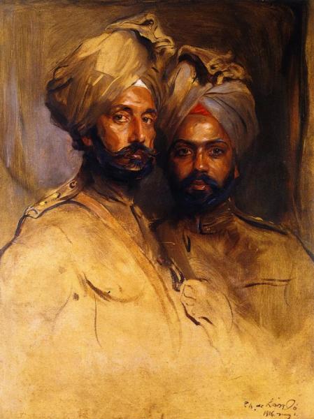 Lt-col. Risaldar Jagat Singh And Risaidar Man Singh by Philip Alexius De László