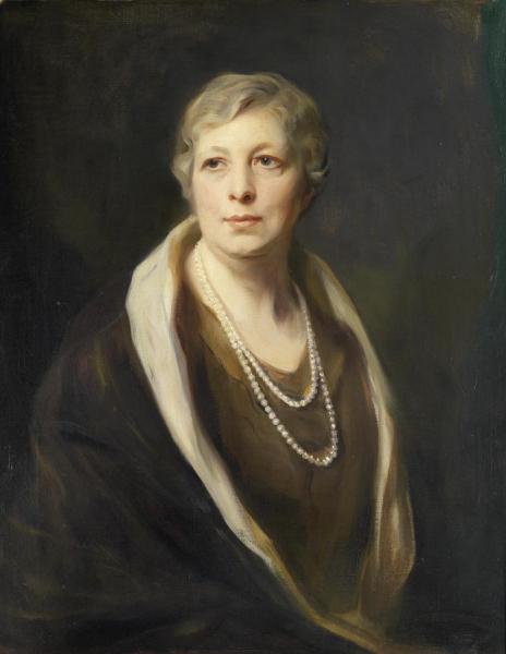 Portrait Of Mrs Olive Thring by Philip Alexius De László