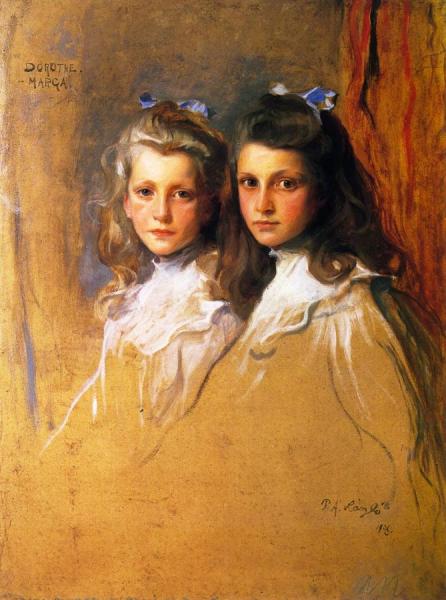 The Baronesses Dorothee And Marga Schröder by Philip Alexius De László