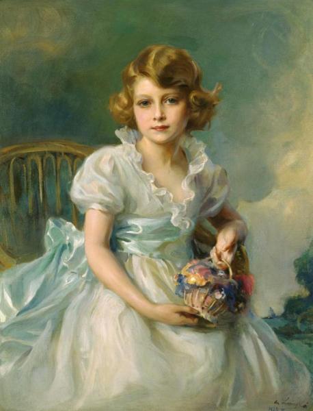 The Queen, When Princess Elizabeth Of York, 1933 by Philip Alexius De László Oil Painting Reproductions