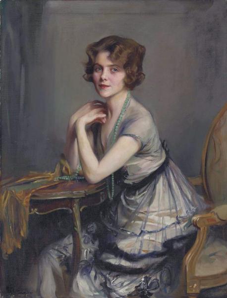 Winnie Melville,mrs Derek Oldham by Philip Alexius De László