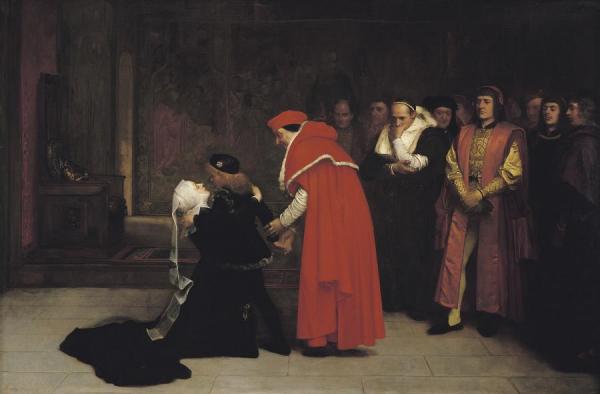 Elizabeth Woodville Surrenders The Duke Of York To The Tower by Philip Hermogenes Calderon