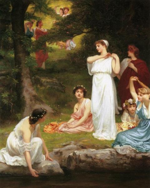 Joyous Summer, Pleasant It Was When The Woods Were Green by Philip Hermogenes Calderon