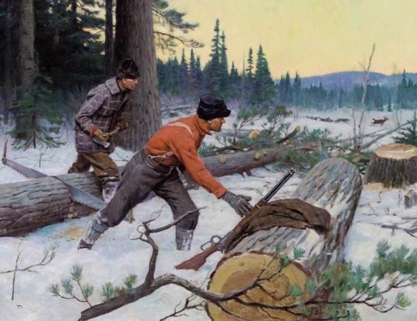 Philip Russell Goodwin Hunting Scene