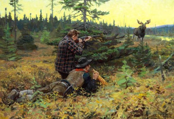 Philip Russell Goodwin The Northwood King, Calling The Moose