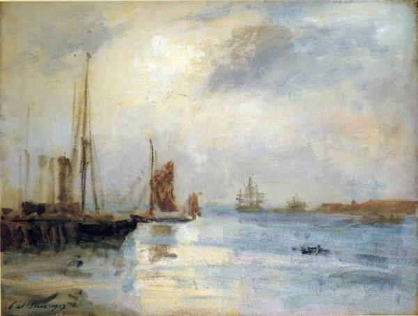 Boats At Anchor by Philip Wilson Steer Oil Painting Reproductions