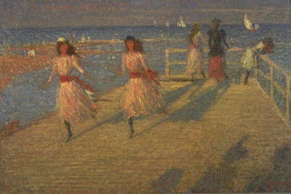 Girls Running, Walberswick by Philip Wilson Steer Oil Painting Reproductions