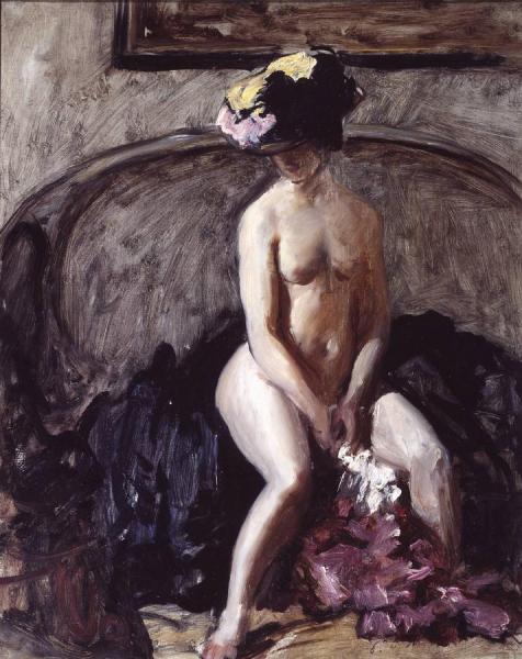 Philip Wilson Steer Seated Nude: The Black Hat