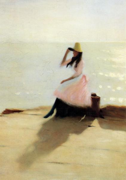 Young Woman At The Beach by Philip Wilson Steer