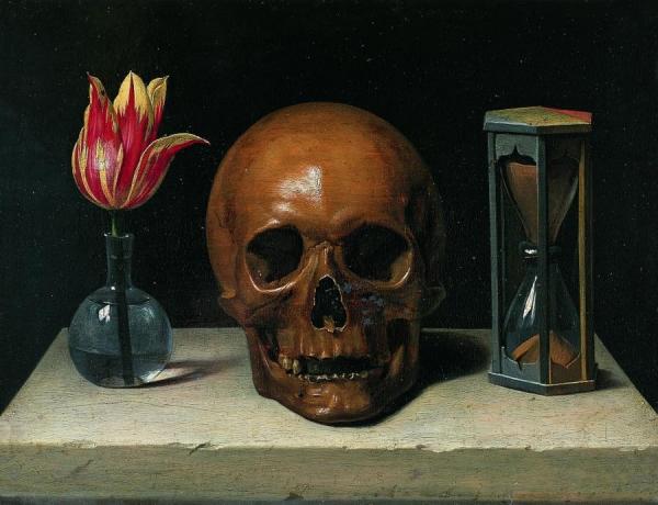 Still Life With A Skull by Philippe De Champaigne