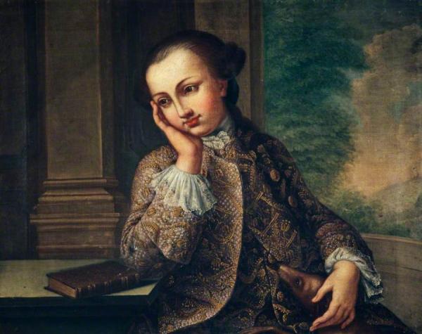 A Boy And A Dog by Philippe Mercier