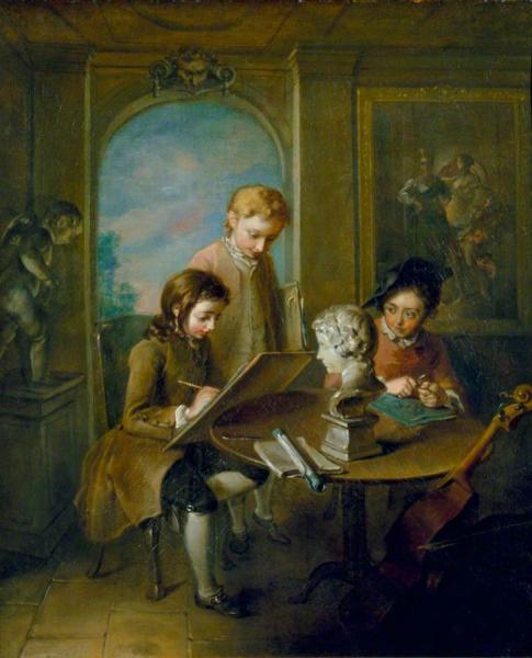 The Young Artists by Philippe Mercier