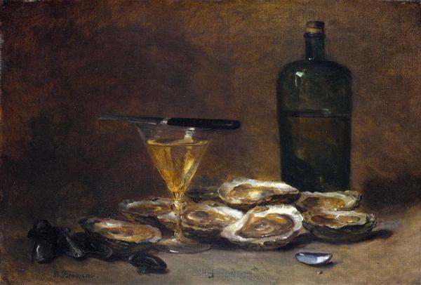 Still Life With Oysters by Philippe Rousseau