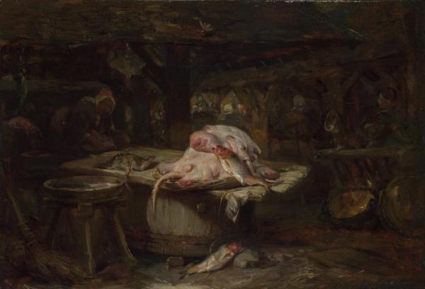 The Fish Market by Philippe Rousseau