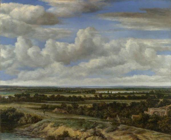 An Extensive Landscape With A Road By A River by Philips De Koninck