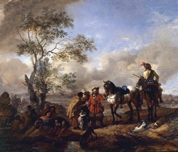Philips Wouwermans The Halt At A Gypsy Camp