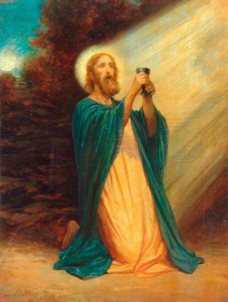 Christ In The Garden Of Gethsemane by Phillip Richard Morris Oil Painting Reproductions