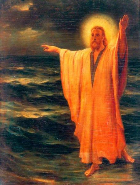 Christ Walking On Water by Phillip Richard Morris Oil Painting Reproductions