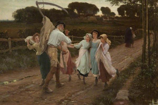 The Reaper And The Flowers by Phillip Richard Morris Oil Painting Reproductions