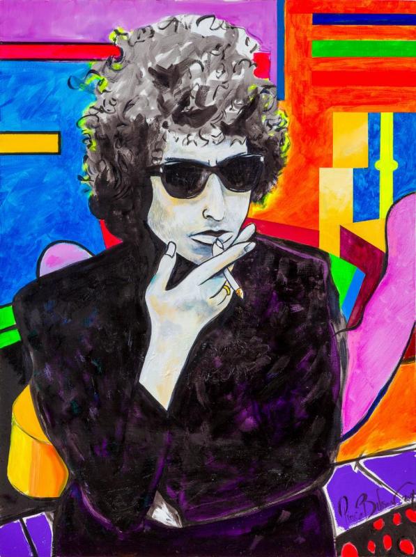 Portrait Of Bob Dylan by Pierce Brosnan