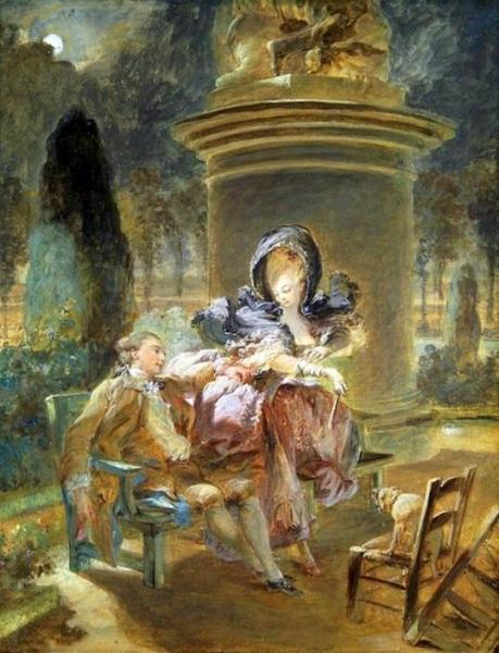 The Soirée At The Tuileries by Pierre Antoine Baudouin
