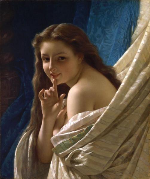 Portrait Of A Young Woman by Pierre Auguste Cot