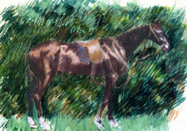 A Horse by Pierre Auguste Renoir