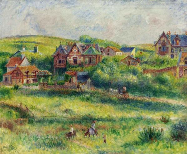 A Mansion Of Blanche Pierson In Pourville by Pierre Auguste Renoir