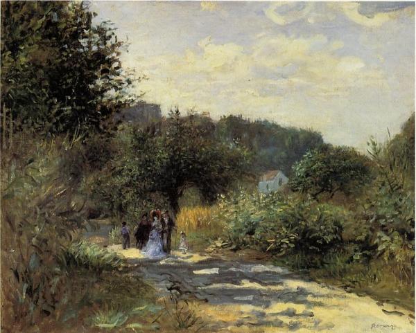 A Road In Louveciennes by Pierre Auguste Renoir