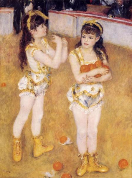Acrobats At The Cirque Fernando by Pierre Auguste Renoir Oil Painting Reproductions