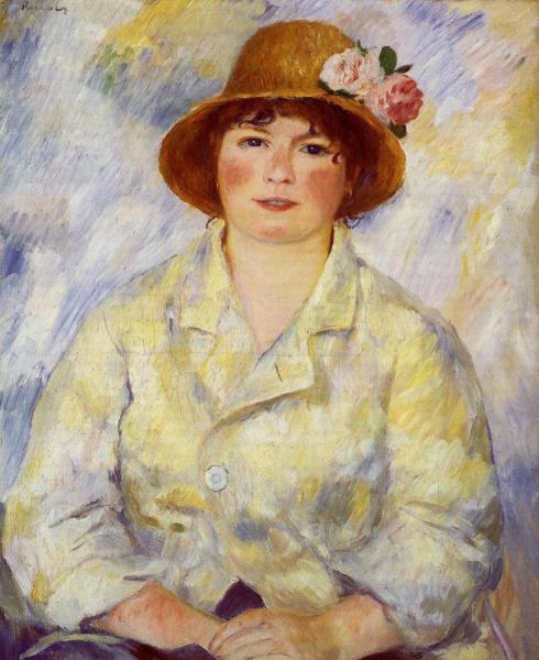 Aline Charigot (future Madame Renoir) by Pierre Auguste Renoir